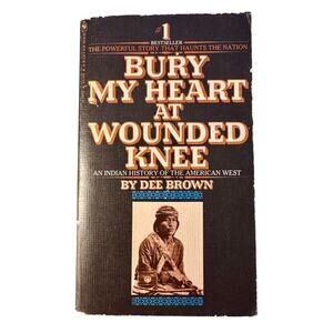 Vintage 1972 Bury My Heart at Wounded Knee Dee Brown Bantam Paperback